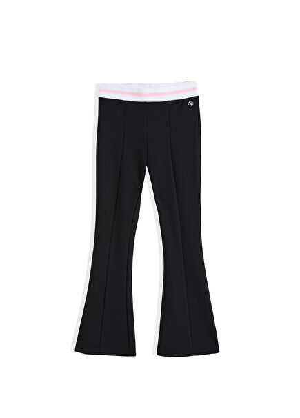 Black Spanish Leg Girls' Trousers