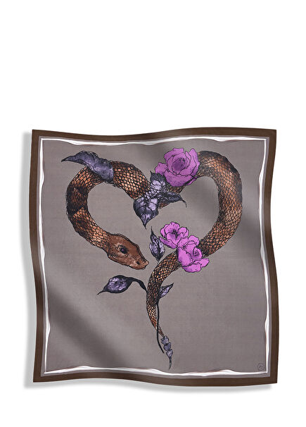 Desenli Erkek İpek Fular