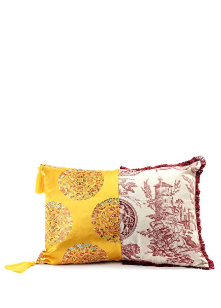 Hybrid Ottavia Sarı Polyester Kırlent 50 x 35 cm