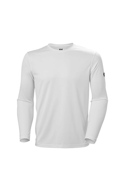 HH Tech Crew Ls 2.0 UV White Erkek Spor Sweatshirt