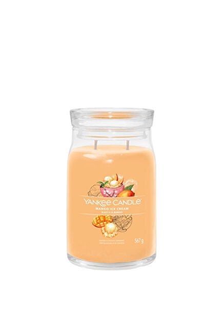 Mango Ice Cream Orange Large Candle