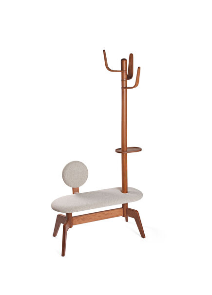 Cactus Model with Backrest Open Walnut Hanger