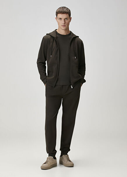 Haki Beli Kordonlu Jogger Eşofman Altı