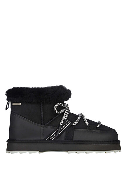 Blurred Micro Black Women's Snow Boots