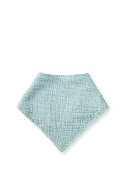 Turquoise Muslin Unisex Kids Bib
