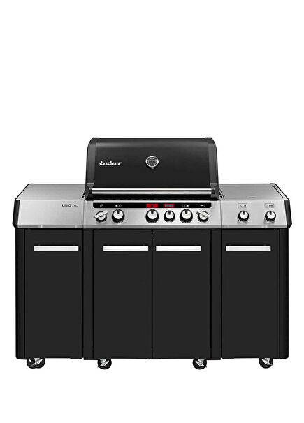 Uniq Pro 3 IK Kitchen Cruster Black Gas Barbecue and Oven