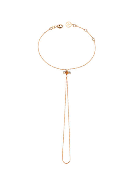 Queen Bee Kadın Small Sitrin Pırlanta Şahmeran