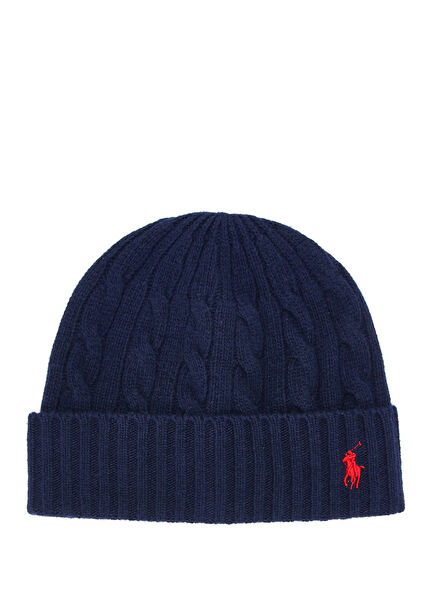 Lacivert Erkek Yün Bere