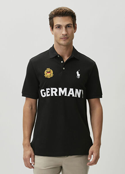 Classic Fit Germany Koyu Yeşil Polo T-shirt