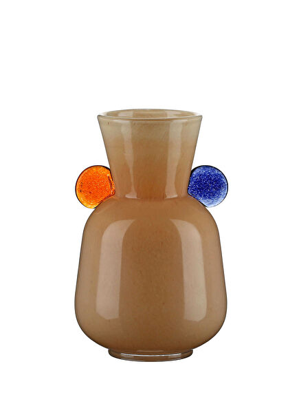 Pastello Beige Glass Vase