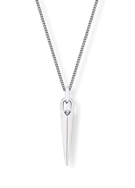 Spair Pırlanta Taşlı 925 Ayar Gümüş Unisex Kolye