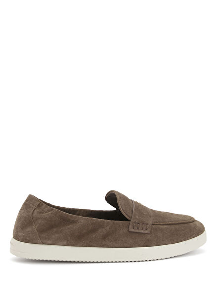 Ballet Sport Haki Kadın Süet Loafer