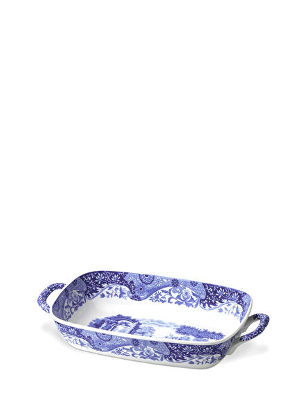 Blue Italian Blue and White Porcelain Serving Dish