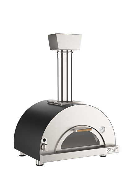 Gri Çelik Gazlı Single Pizza Fırını