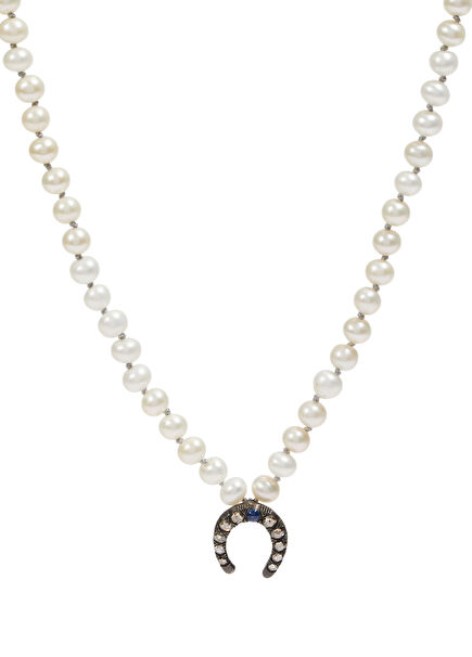 Diamond Detail Women's Silver Necklace