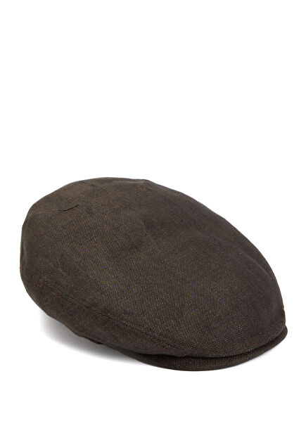 Brown Men's Linen Hat