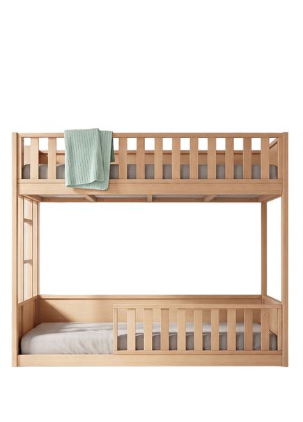 Natural Wooden Children's Bunk Bed 100 x 200 cm