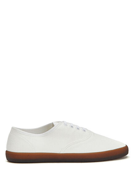 Fynn Beyaz Kadın Kanvas Sneaker
