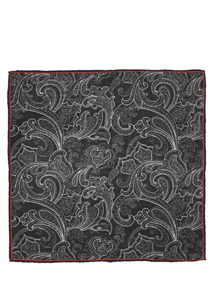 Black Men's Wool Handkerchief