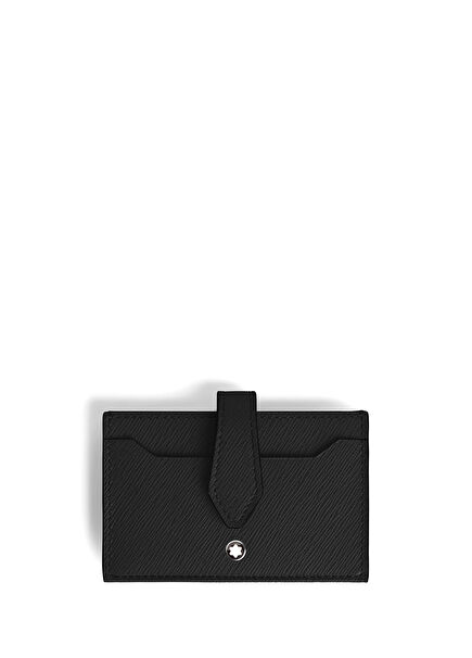 Sartorial Siyah Deri Kartlık
