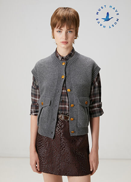 Anthracite Knit Vest