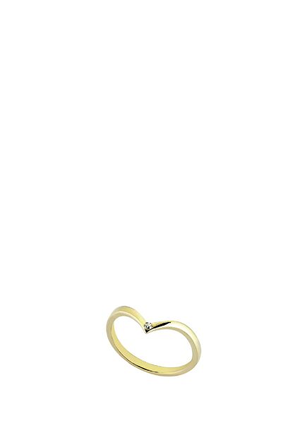 Feminine Mystique V Women's Gold Ring