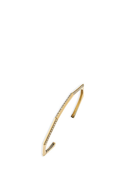 Platonic Soulmates Diamond-Studded 14 Karat Gold Women's Bracelet