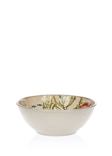 Sea Life Beige Melamine Bowl 28 cm