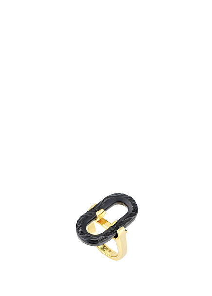 Empreinte Animale Black 18 Ayar Altın Kaplama Kadın Yüzük 