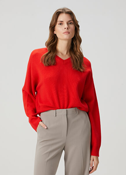 Anzor Red Cashmere Sweater
