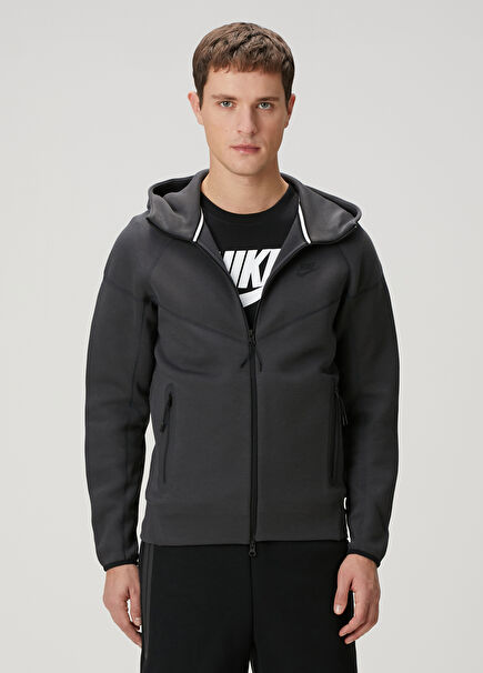 Tech Fleece Black Anthracite Hooded Sweatshirt