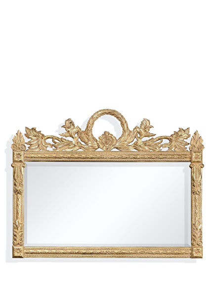 Versailles Light Antique Gold Metal Wall Mirror