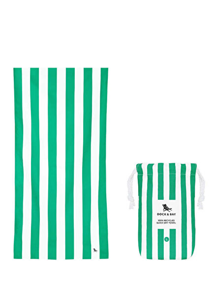 Cabana Cancun Green Oversized Women's Beach Towel