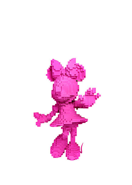 Pembe Minnie Formlu Heykel