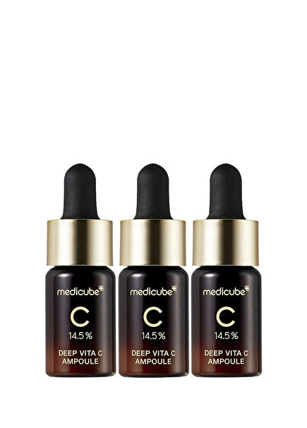Deep Vita C Ampoule Koyu Leke ve İz Karşıtı Parlatıcı Saf C Vitamini Serumu 3 x 10 ml