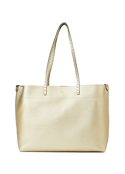 Medium Roll Gold Women's Leather Bag