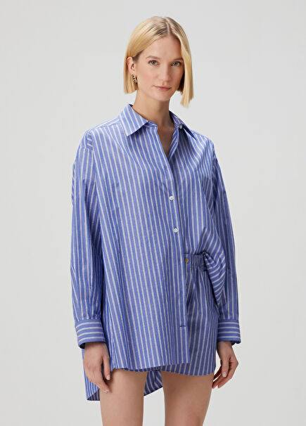 Blue And White Shirt