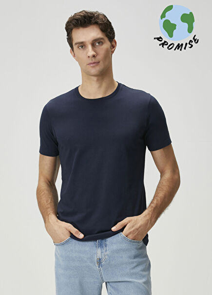 Lacivert Basic T-shirt