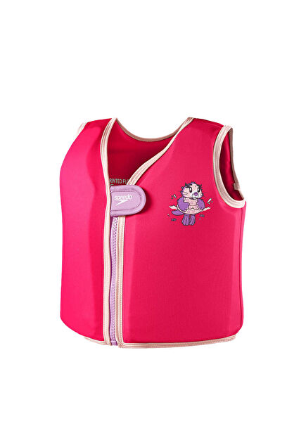 Printed Float Vest İu Pink Purple Unisex Çocuk Can Yeleği