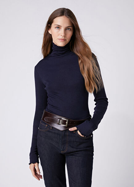Lacviert Basic Wool Thin T-Shirt