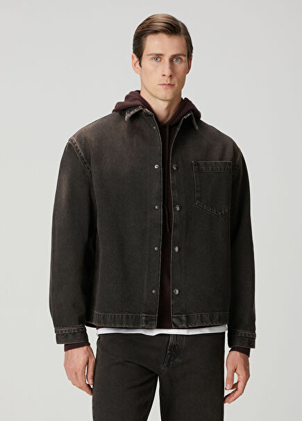 Brown Denim Shirt