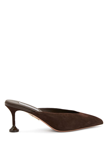 Bisous Dark Brown Women's Suede Slippers