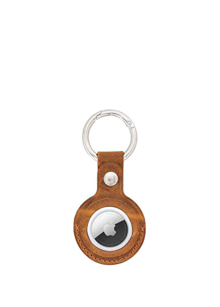 BloomPaw Moccasin Leather AirTag Case
