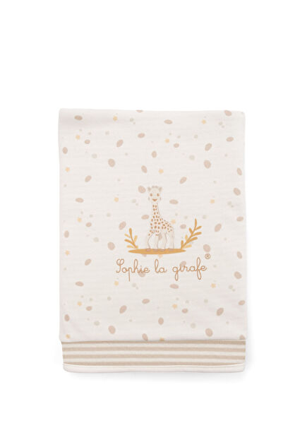Sophie la Girafe Beige Organic Cotton Double Layer Baby Blanket