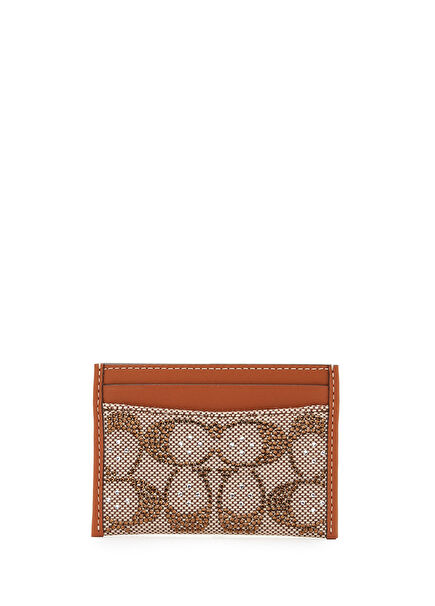 Essential Tan Beige Women's Leather Card Holder