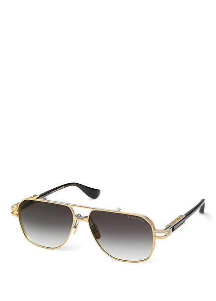 Kudru DTS436-A-01 Black Gold Color Titanium Acetate Men's Sunglasses