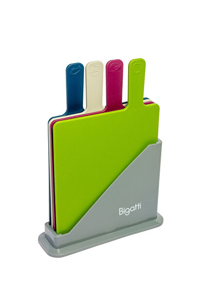 Renkli 4'lü Kesme Tahtası Seti