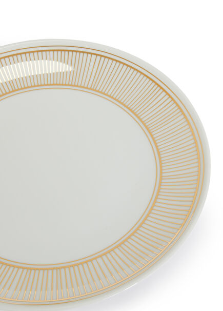 Osiris White Gold Porcelain Dessert Plate