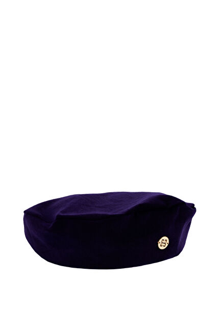 Audrey Mor Kadife Unisex Beret Şapka