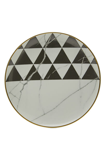 Carrara Patterned Porcelain Plate